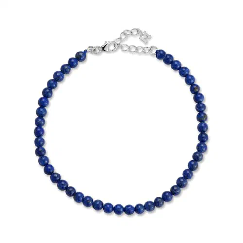 MATEO New York, 4mm Lapis Beaded Bracelet - 8.5" Length