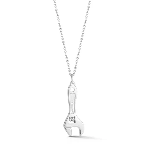 MATEO New York, Adjustable Wrench Necklace, 22in, Sterling Silver