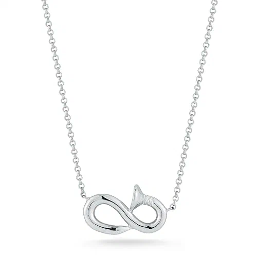 MATEO New York, Bent Nail Necklace - 18" + 2" ex