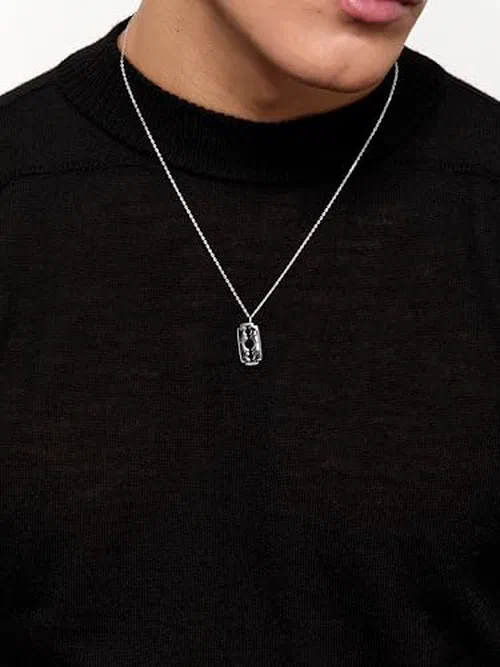 MATEO NEW YORK, Razor Blade Necklace — view 3