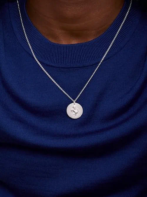 MATEO NEW YORK, Stallion Coin Necklace — view 3