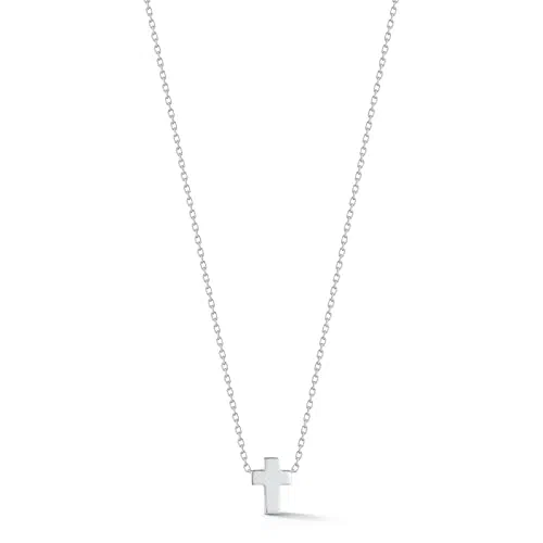 MATEO NEW YORK, Suspended Cross Necklace