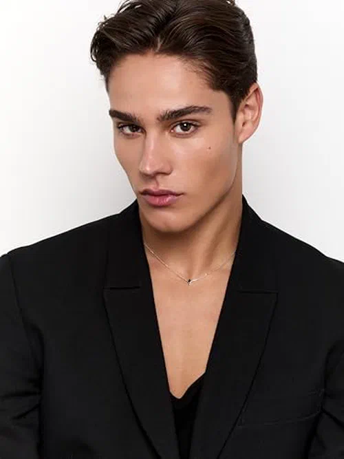 MATEO NEW YORK, Suspended Cross Necklace — view 3