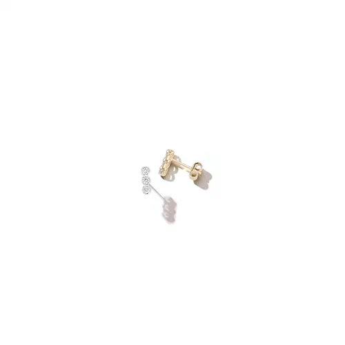 MATEO New York, Trio Diamond Bar Studs — view 3
