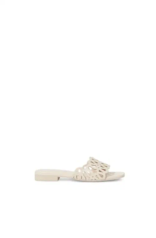 Mccall Laser Cut Leather Flat Slide