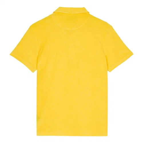 Men Jacquard Polo Solid Sun,4XL — view 2