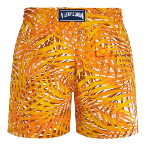 Men Stretch Swim Trunks Palm Leaves, XXL — view 2