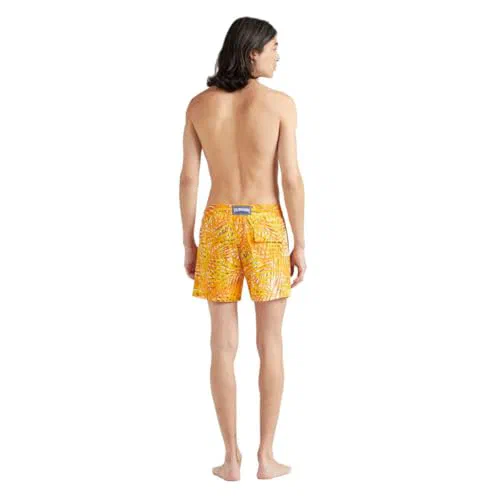 Men Stretch Swim Trunks Palm Leaves, XXL — view 3