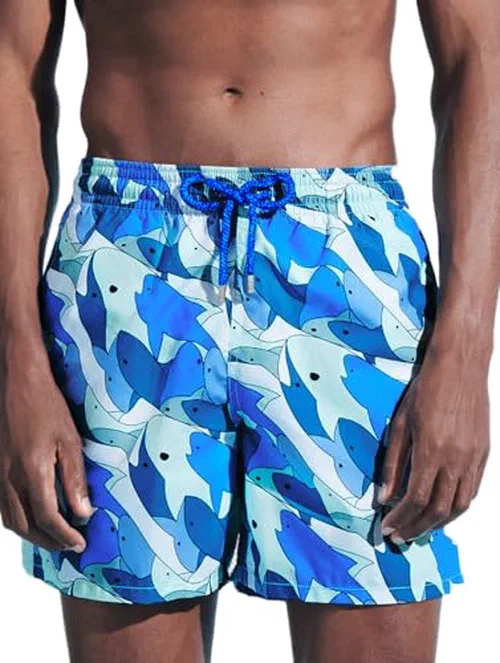 Men Swim Shorts Shark All Around,Thalassa,S