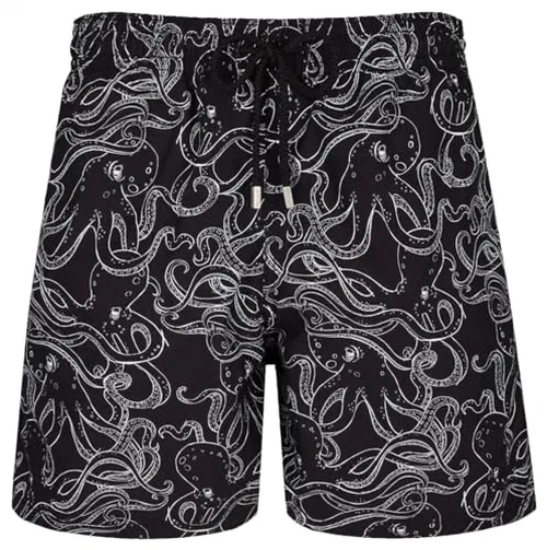 Men Swim Trunks Black Octopus, XXL