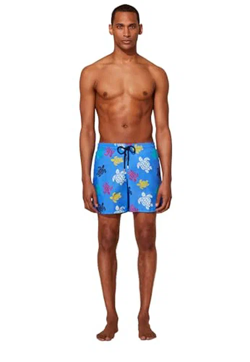 Men Swim Trunks Ronde Des Tortues Multicolore,4XL — view 3