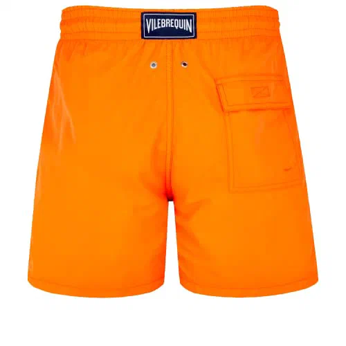 Men Swim Trunks Solid Carrot,XXXL — view 2