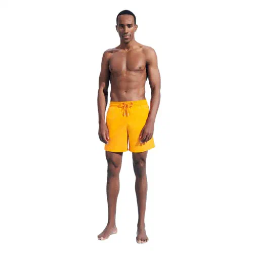 Men Swim Trunks Solid Carrot,XXXL — view 3
