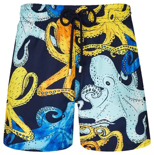 Men Swim Trunks Ultra,light and packable Pouples Aquarelle,XXL,Blue Marine