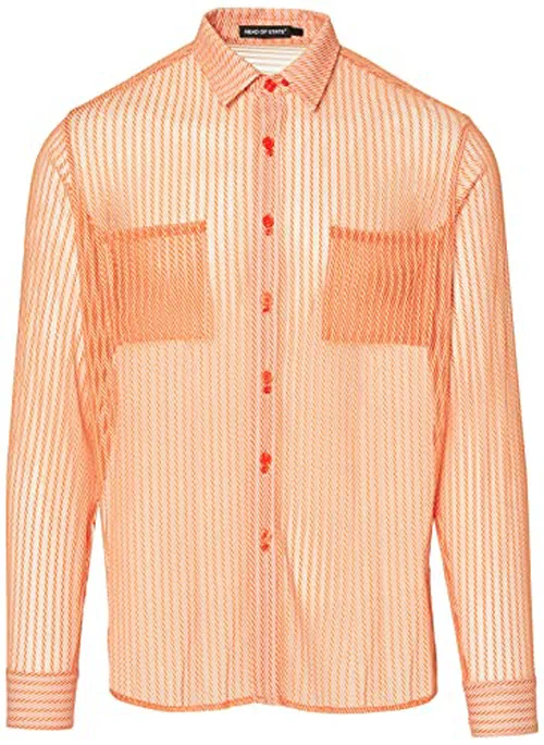 Men's Alaka Shirt, Orange, XS