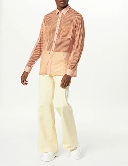 Men's Alaka Shirt, Orange, XS — view 2