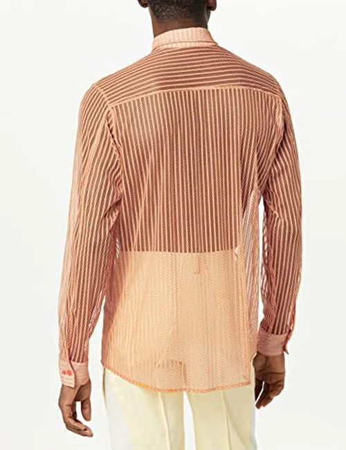 Men's Alaka Shirt, Orange, XS — view 3