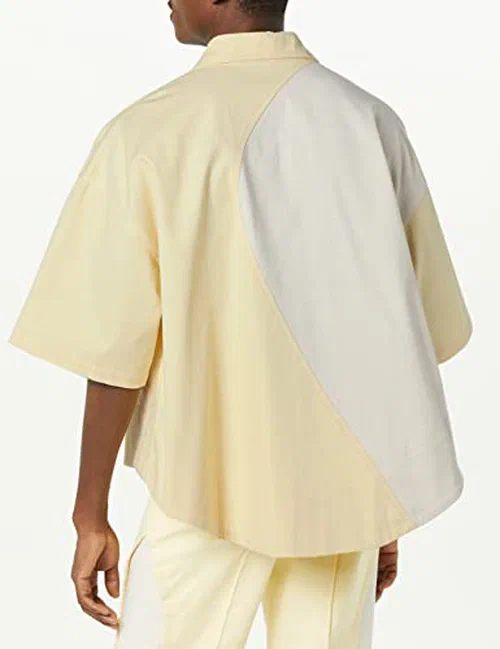 Men's Iyanu Shirt, Creme, L — view 3