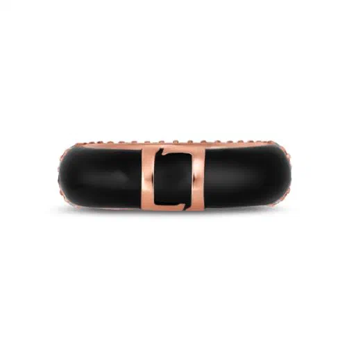 Midnight Pavé 5.53 Carat Diamond & Black Onyx Ring in 18K Rose Gold