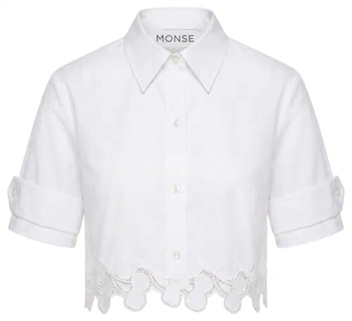 MONSE, Cherry Lace Top