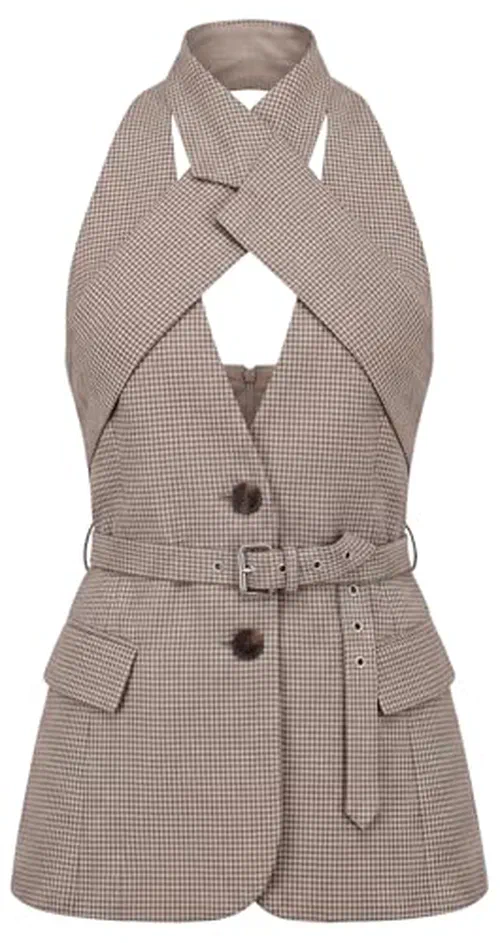 MONSE, Cross Lapel Vest Jacket