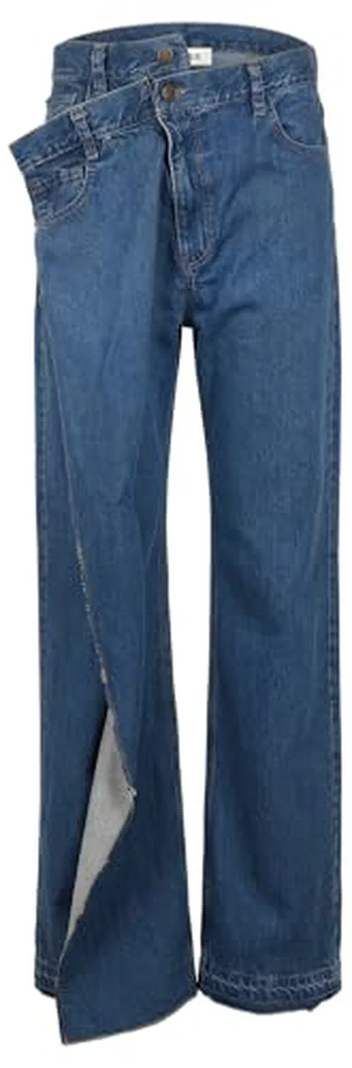 MONSE, Cross-Over Cascade Denim Pants