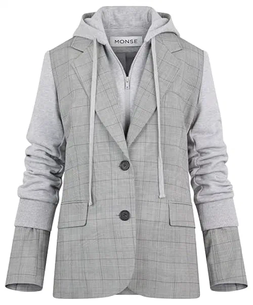 MONSE, Deconstructed Combo Hoodie Jacket