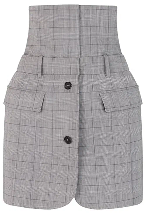 MONSE, Deconstructed Tailored Corset Mini Skirt
