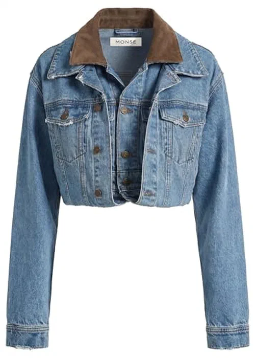 MONSE, Double Loop Hem Doubled Denim Jacket, M