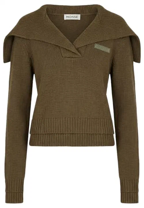 MONSE, Double Sailor Collar Sweater, XS