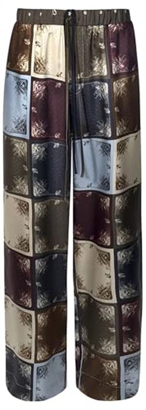 MONSE, Double Waistband Silk Pants