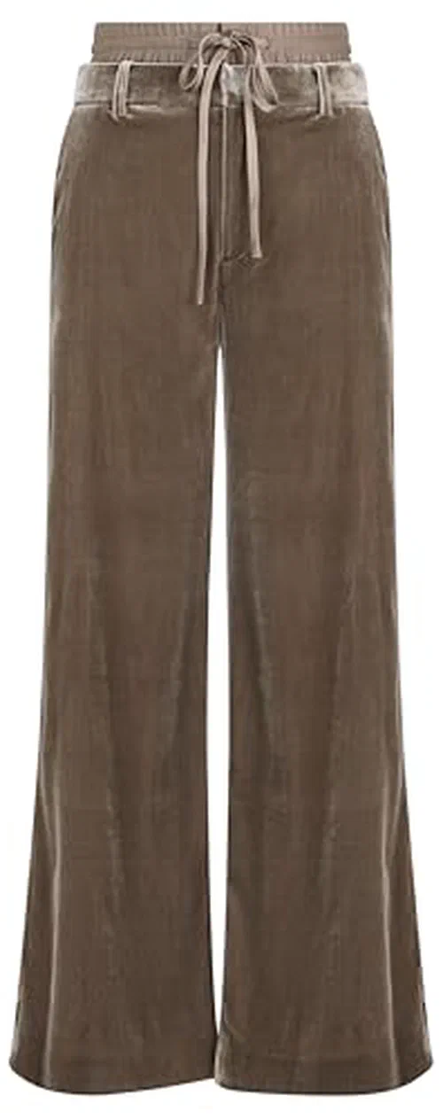 MONSE, Double Waistband Velour Sweatpant