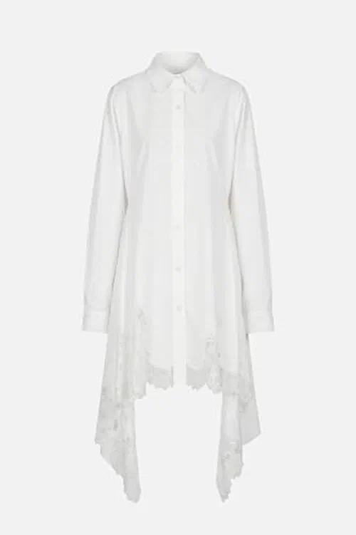 MONSE, Lace Cascade Shirt Dress