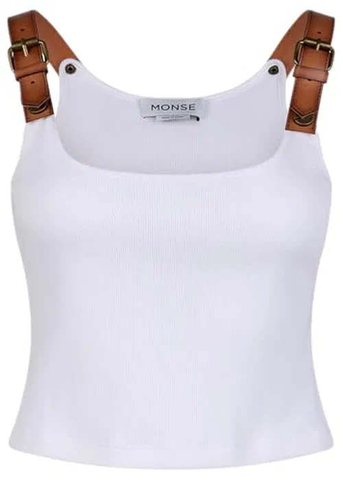 MONSE, Leather Strap Tank Top