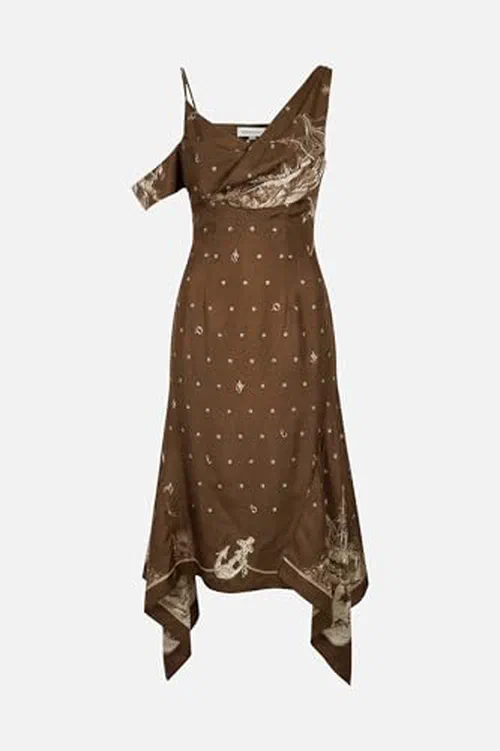MONSE, Printed Silk Dress