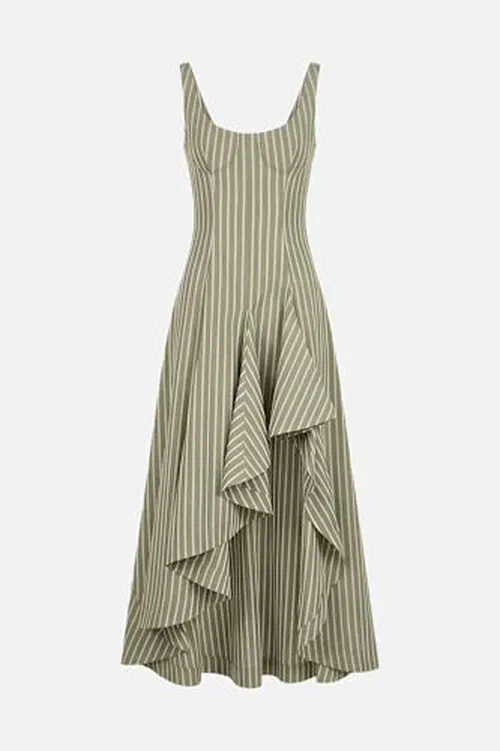 MONSE, Stripe Corset Dress