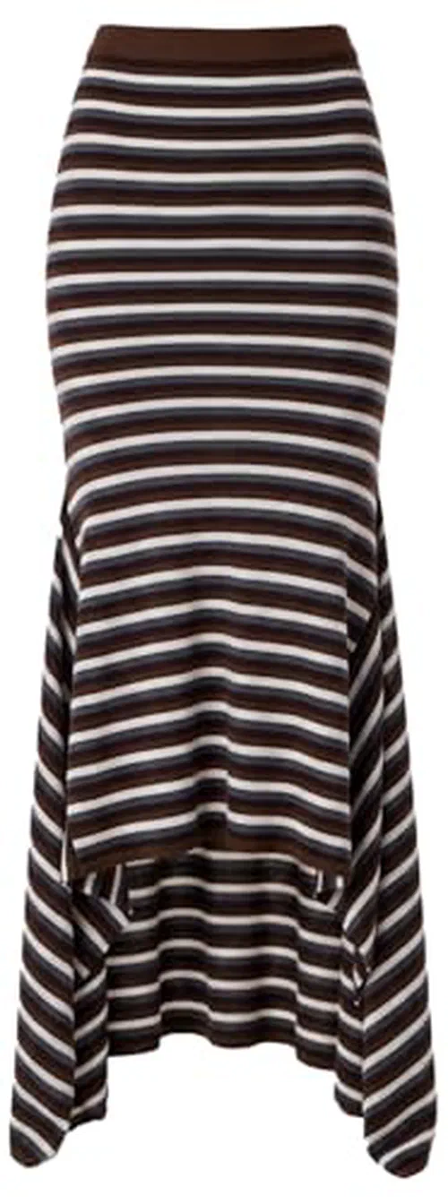 MONSE, Striped Cascade Skirt