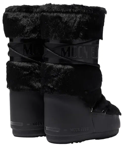 Moon Boot, Icon Faux Fur Insulated Slip On Unisex Snow Boots, M9-10.5, W10-11.5 — view 2