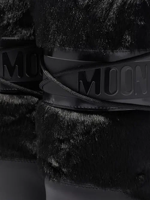 Moon Boot, Icon Faux Fur Insulated Slip On Unisex Snow Boots, M9-10.5, W10-11.5 — view 3