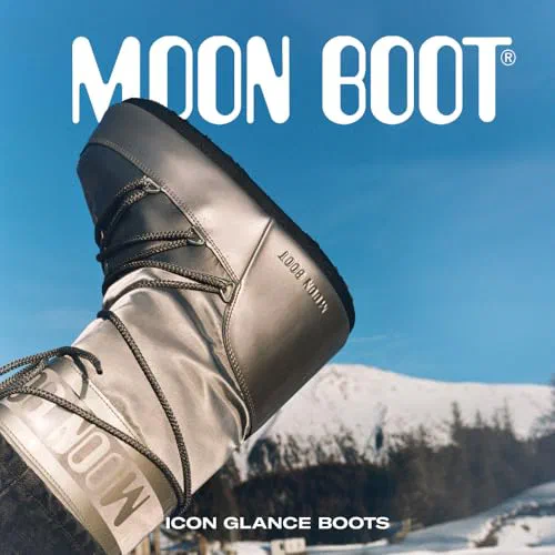 Moon Boot, Icon Glance Insulated Slip On Unisex Snow Boots, M11.5-13, W12.5-14 — view 2