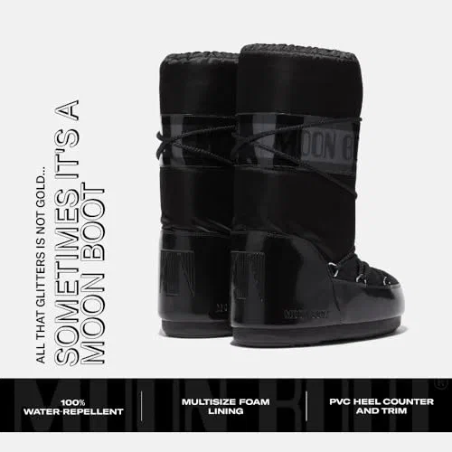 Moon Boot, Icon Glance Insulated Slip On Unisex Snow Boots, M11.5-13, W12.5-14 — view 3
