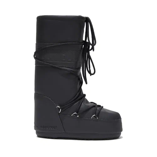 Moon Boot, Icon Insulated Slip On Rubber Snow Boots, M9-10.5, W10-11.5