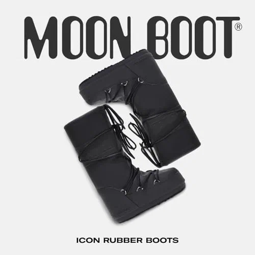 Moon Boot, Icon Insulated Slip On Rubber Snow Boots, M9-10.5, W10-11.5 — view 2