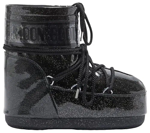 Moon Boot, Icon Low Glitter Insulated Unisex Snow Boots, M2-3.5, W3-4.5