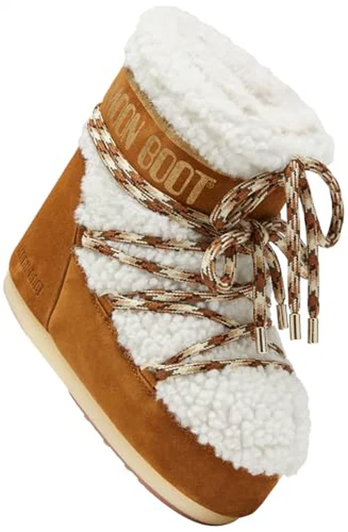 Moon Boot, Icon Low Shearling Insulated Unisex Snow Boots, M2-3.5, W3-4.5 — view 3