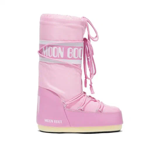 Moon Boot, Icon Nylon Insulated Slip On Unisex Snow Boots, M9-10.5, W10-11.5
