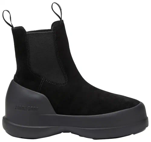 Moon Boot, Luna Water-Repellent Suede Unisex Chelsea Boots, M8.5, W9.5