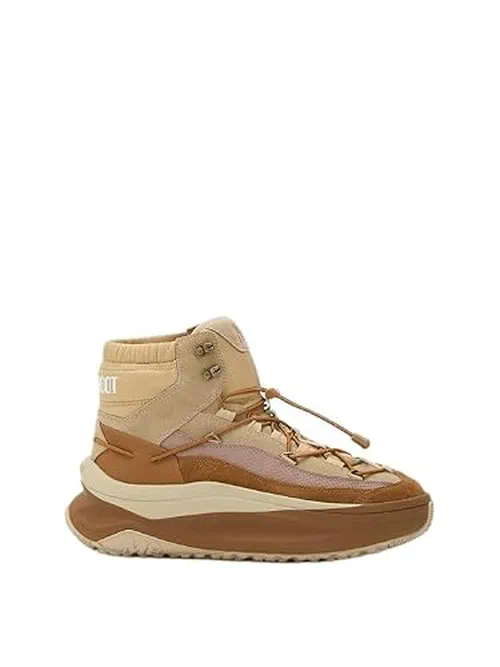 Moon Boot Men's Moon247 XLace Mid Sneaker, Safari - 8.5
