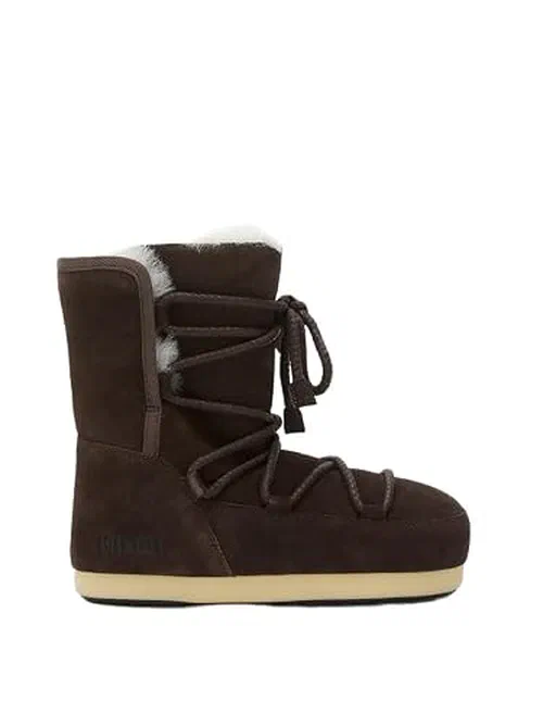 Moon Boot Unisex EVX Boots Suede, Brown - 6-7 Women/5-6 Men