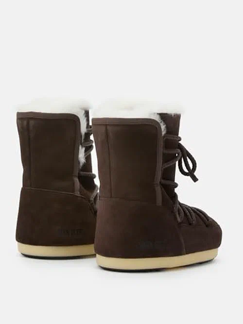 Moon Boot Unisex EVX Boots Suede, Brown - 6-7 Women/5-6 Men — view 2